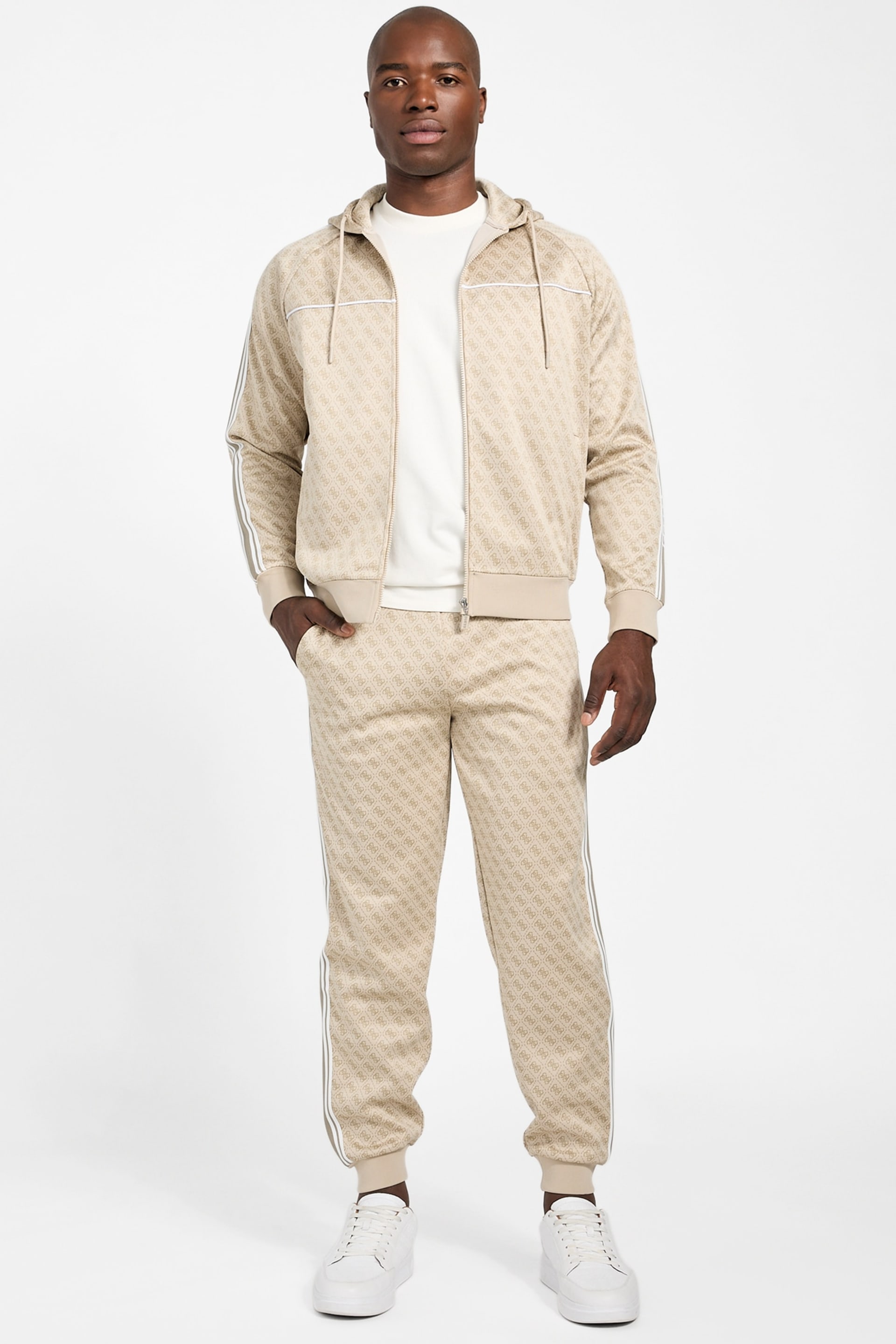 GUESS® Eco Parimo Jacquard Full-Zip Hoodie Men