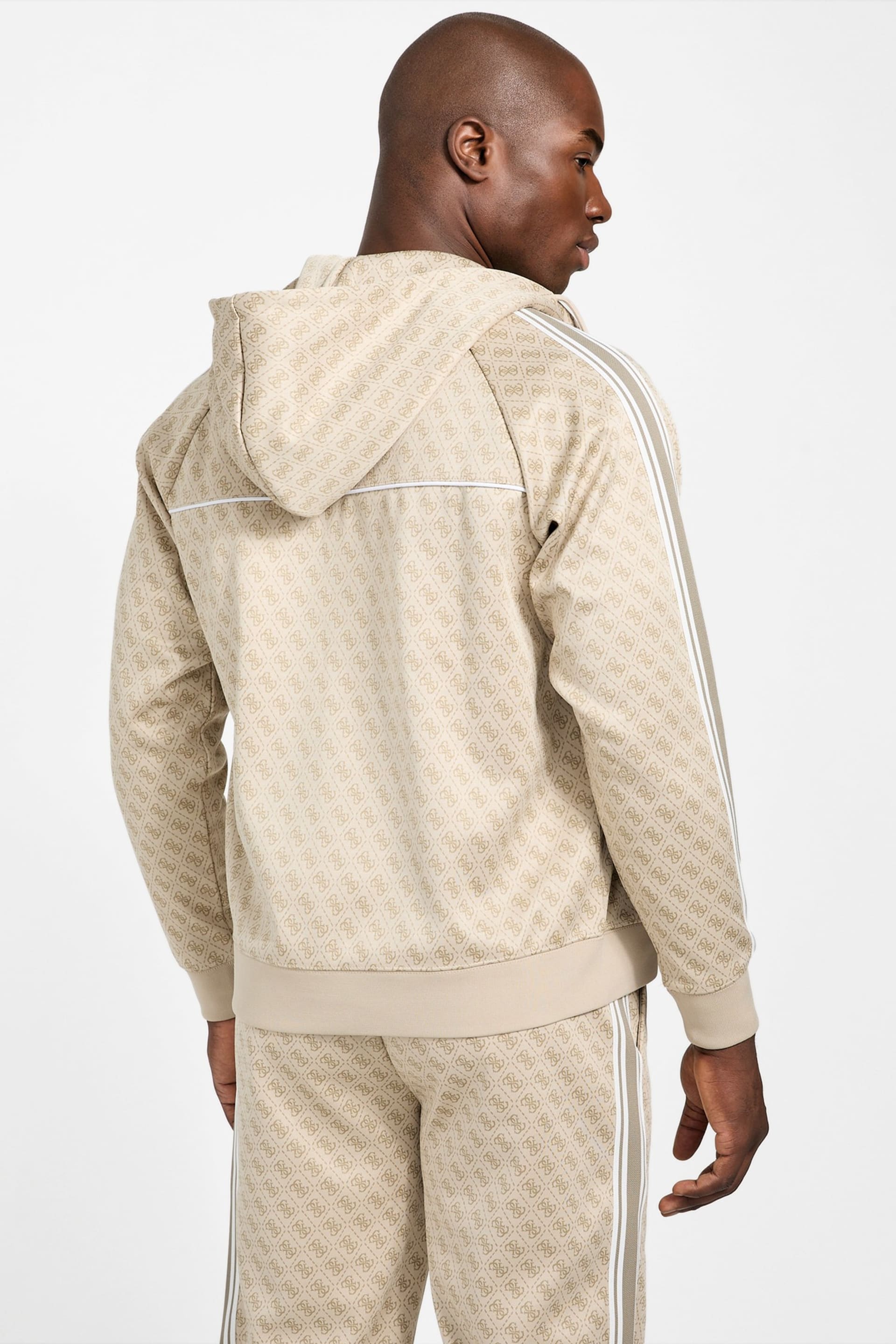 GUESS® Eco Parimo Jacquard Full-Zip Hoodie Men