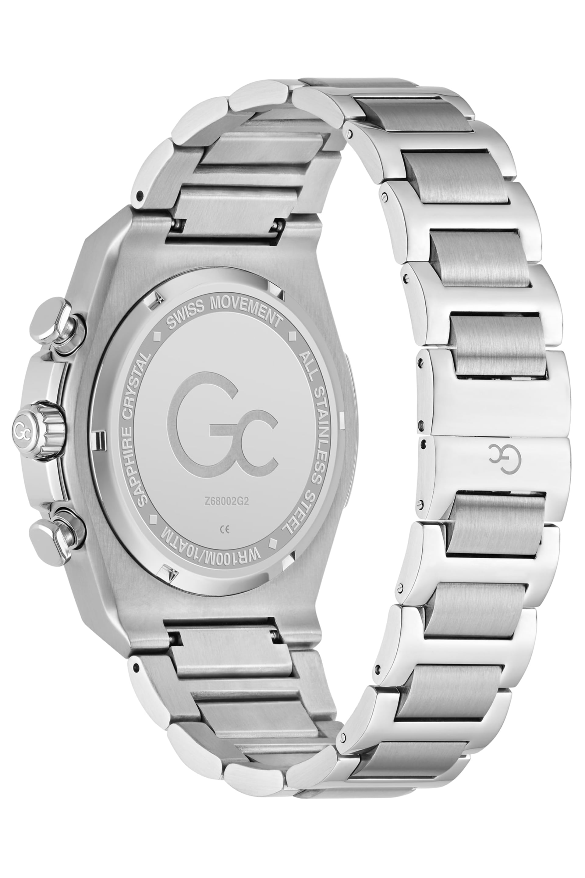GUESS® Gc Silver-Tone Chronograph Watch Men