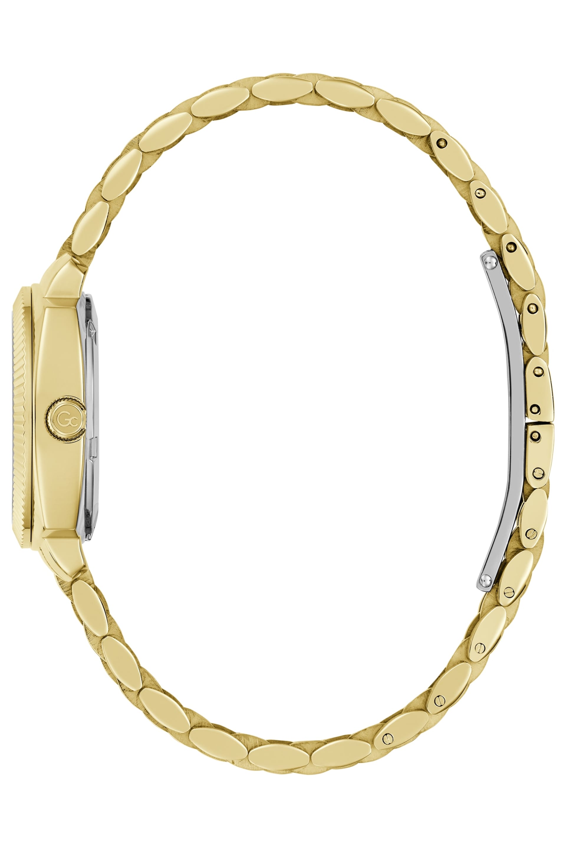 スイス製 GUEISSAZ-JACCARD ゲイサスジャカード】オルゴール GUESS® GC Stainless Steel analogue watch Women