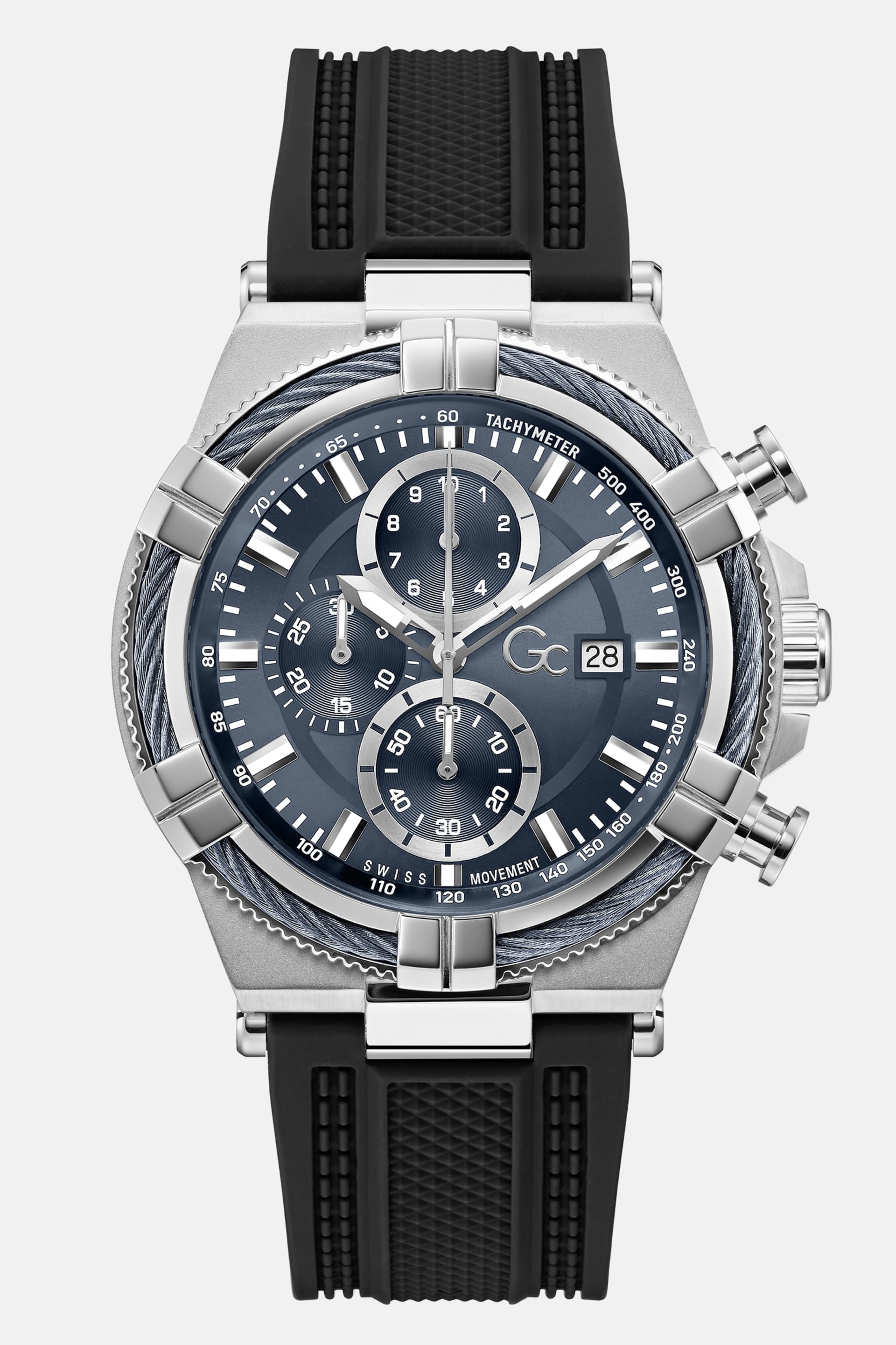 GUESS® GC Silicone multi-function watch Men