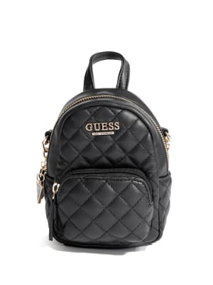 guess mini backpack black