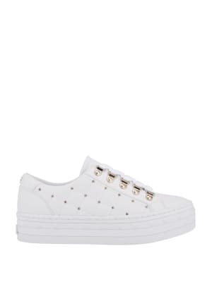 black flatform trainers womens