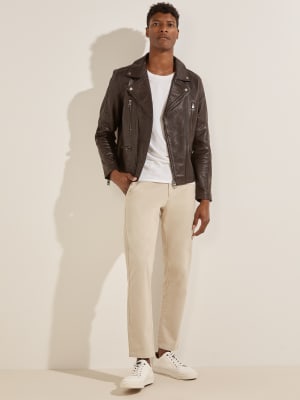 Guess leather biker jacket clearance