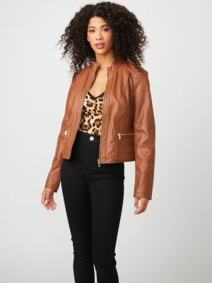 Heidi Faux-Leather Jacket
