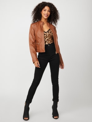 Heidi Faux-Leather Jacket