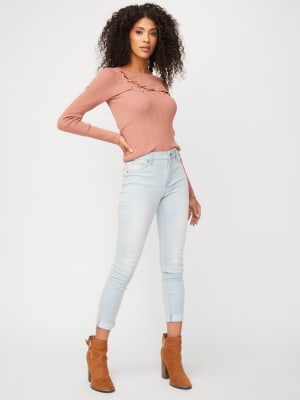 Mina Lace-Up Sweater