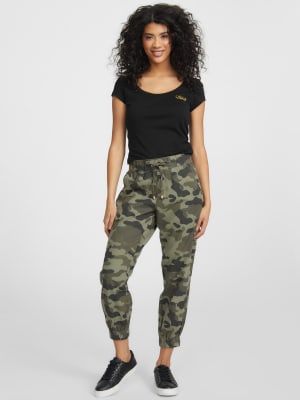 Teri Sequin Wing Logo Tee