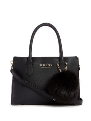 grey guess purse