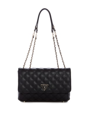 black quilted side bag