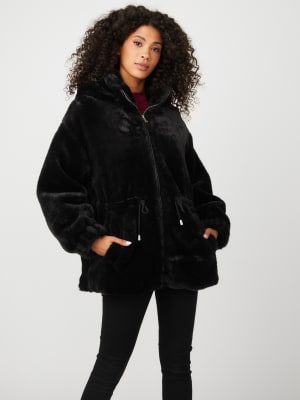 guess fluffy jacket