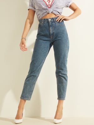 super high waist mom jeans