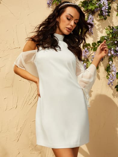 marciano white dress