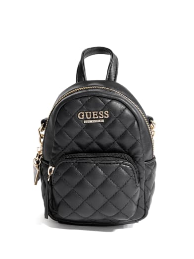 guess black mini backpack