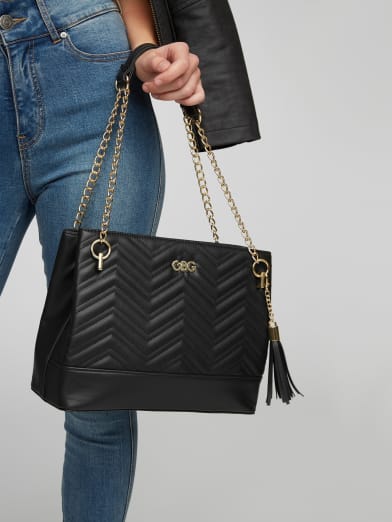 Colleen Quilted Chevron Satchel