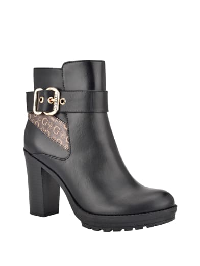 marc fisher alva bootie black leather