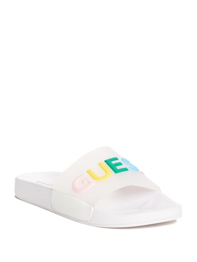 guess logo sandals