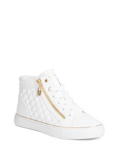 guess white high tops