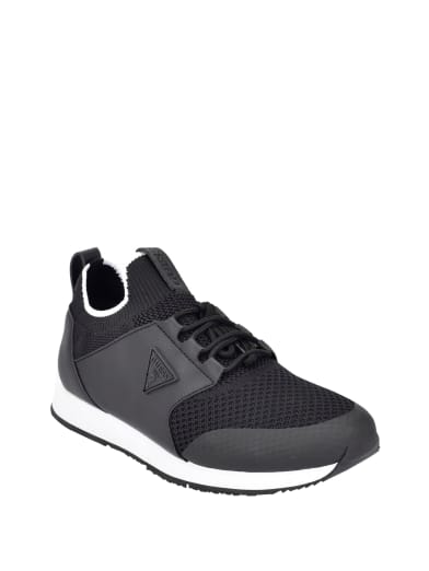 black and white guess shoes