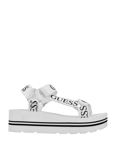 guess black and white shoes