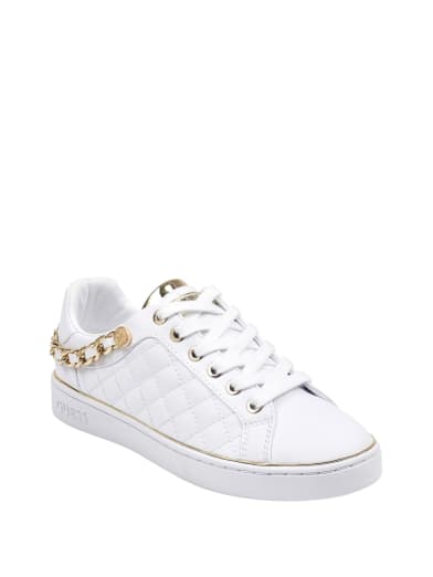 guess ladies white trainers