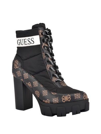 guess high heel ankle boots