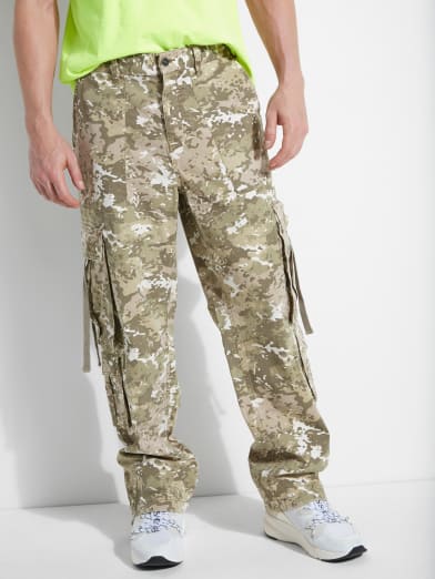 guess cargo pants mens