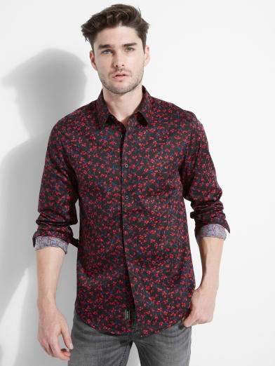 guess men's dress shirts