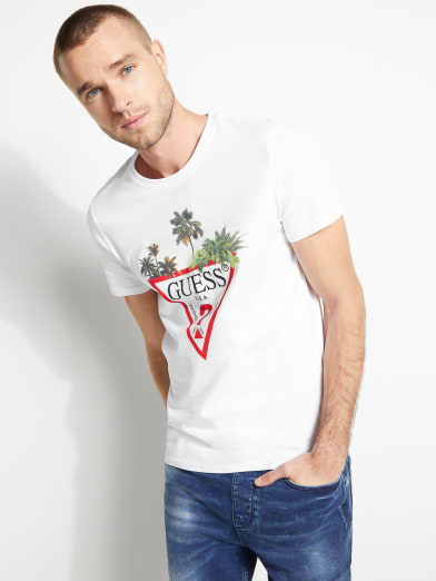 guess men's graphic tees