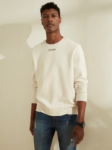 guess multi script sweatshirt