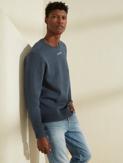 guess multi script sweatshirt
