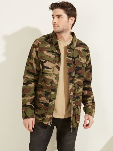 guess men's jacket with hood