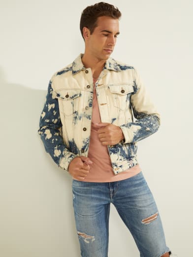 guess jean jacket mens