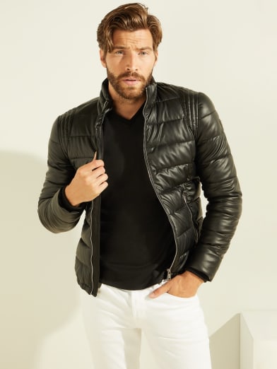 Guess men's coat with hood