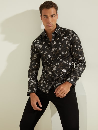 floral print t shirt mens india