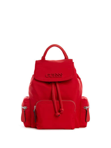 Red guess backpack purse clearance