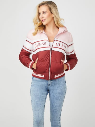 guess mason hooded puffer jacket