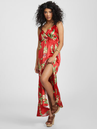 guess floral maxi dress