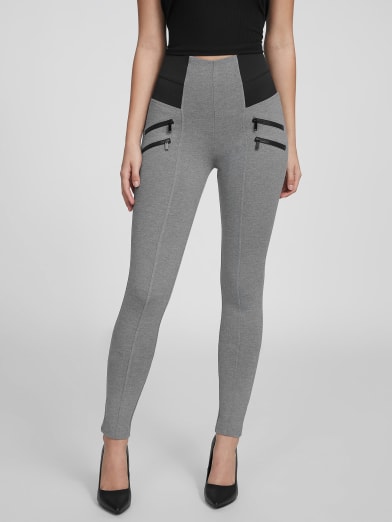 Daisy Double-Zipper Leggings