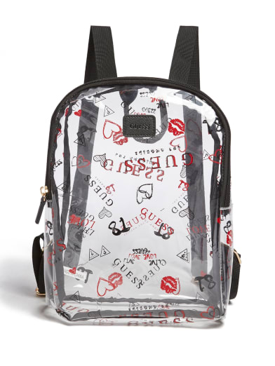 guess factory women's lilya logo convertible mini backpack