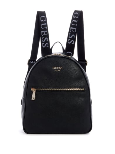 black and white guess backpack