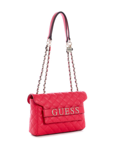 Guess handbags red colour clearance