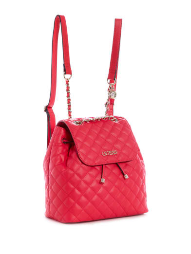 Red guess backpack purse clearance