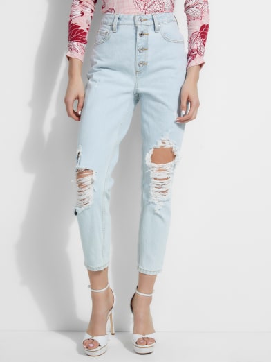 light blue guess jeans