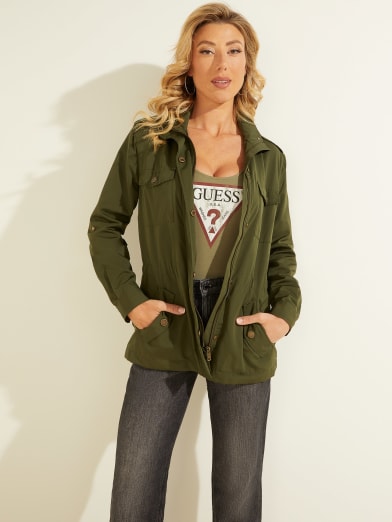 Guess khaki jacket clearance