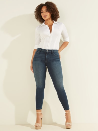 guess high rise skinny jeans