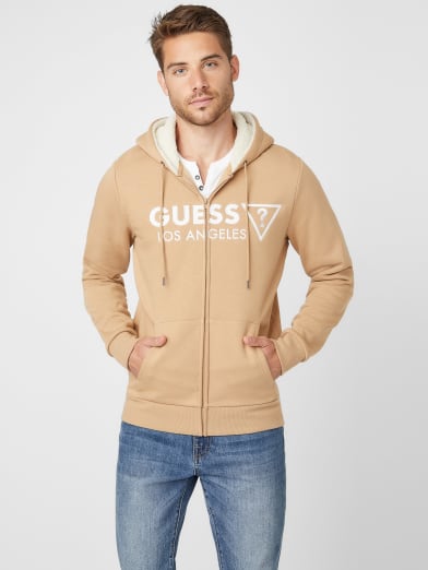 guess zip up sweater