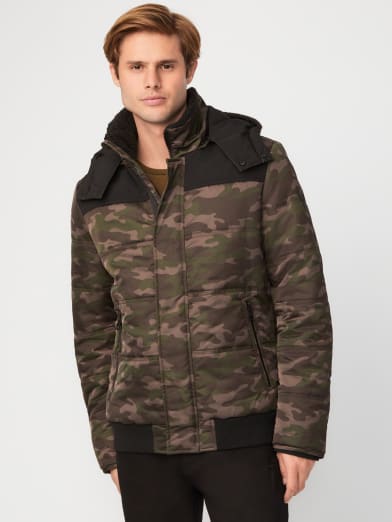 guess men's down jacket