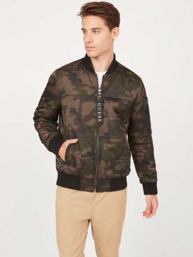 guess green bomber jacket