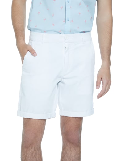 guess white shorts